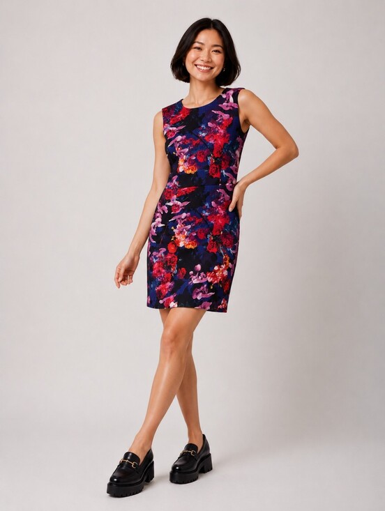 Betsey Johnson Dresses & Skirts - Betsey Johnson Women's Size 12 Sleeveless Dress Watercolor Maximalist